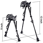 shoXx Zweibein Bipod 23-33cm Carbon Fiber mit Schwenk-Basis 